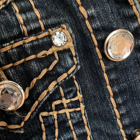 LA Idol crystal button denim jacket - Picture 6 of 7